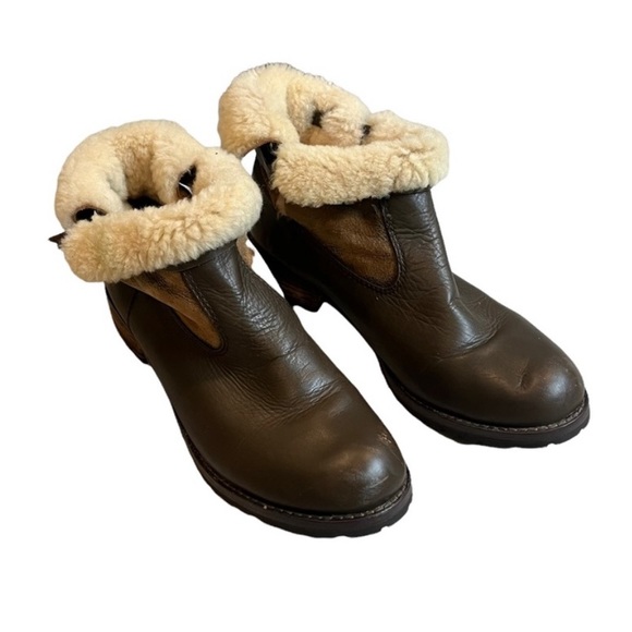Matt Bernson Two Tone Leather Ankle Boots - Picture 2 of 10